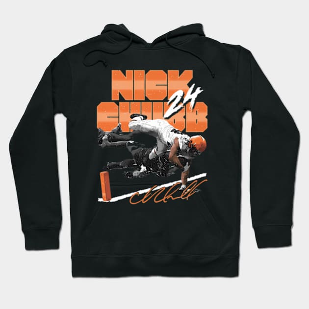 Nick Chubb Cleveland Arm Extend Hoodie by binchudala